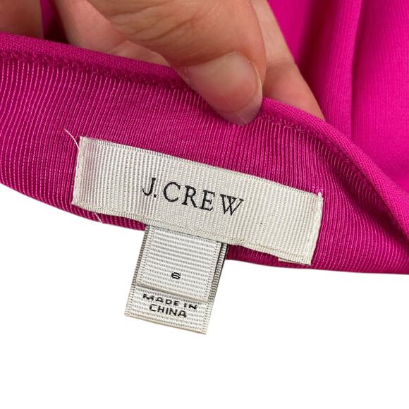J.Crew Hot Pink Fuchsia Box Pleat Barbiecore Mini Skirt SZ 6 - Picture 8 of 9